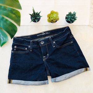 Big Star Remy Low Rise Dark Wash Short Size 25